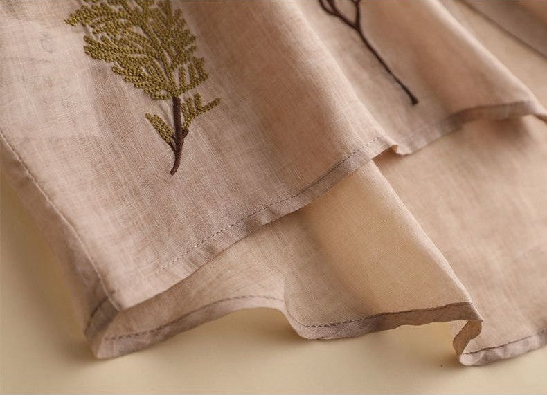 Pure Cotton Embroidered Oversize Comfort Shirt