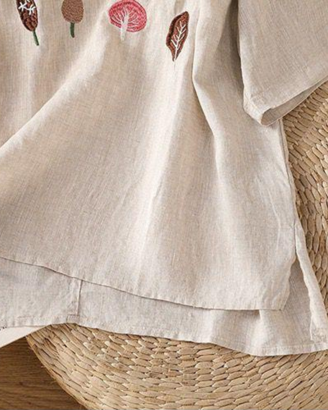 Pure Cotton Embroidered T-Shirt Top