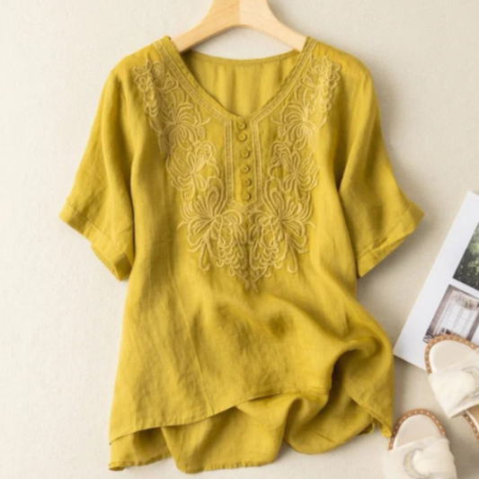 Pure Cotton Embroidered Comfortable Top