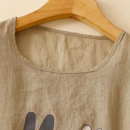 Pure Cotton Printed T-Shirt Top