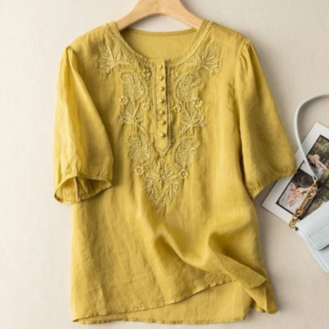 Pure Cotton Embroidered Comfortable Top