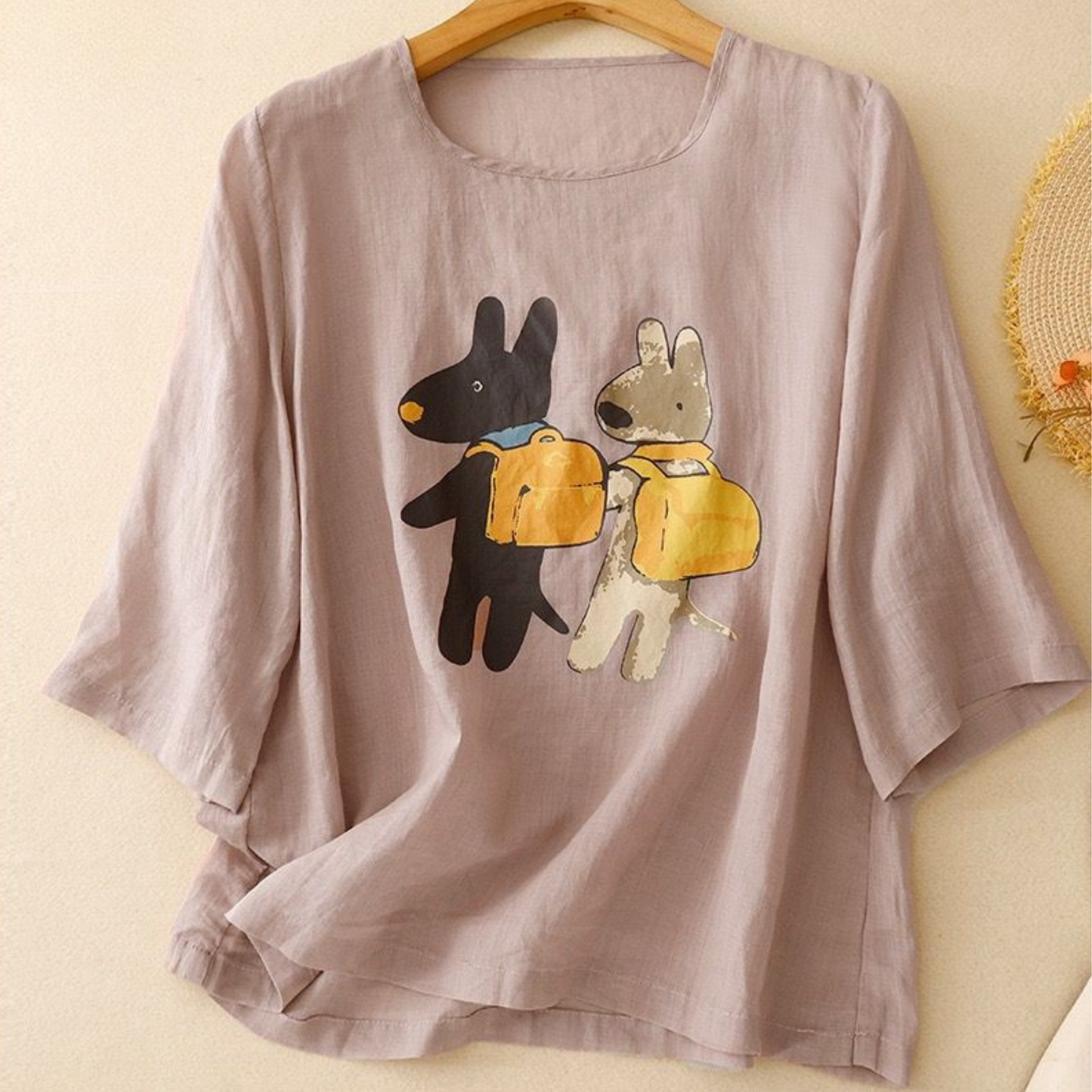 Pure Cotton Printed T-Shirt Top