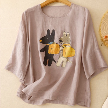 Pure Cotton Printed T-Shirt Top