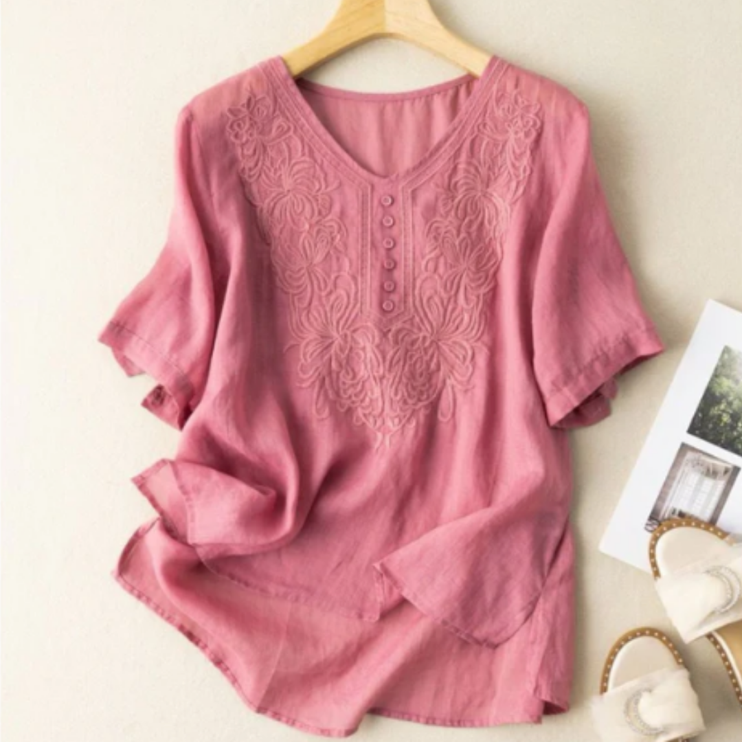 Pure Cotton Embroidered Comfortable Top