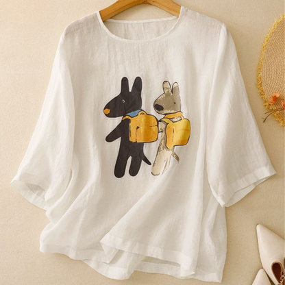 Pure Cotton Printed T-Shirt Top