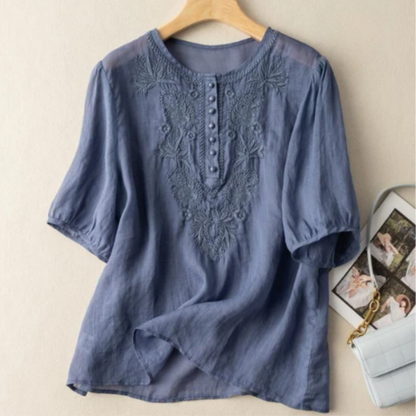 Pure Cotton Embroidered Comfortable Top