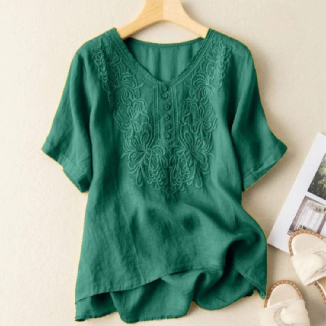 Pure Cotton Embroidered Comfortable Top