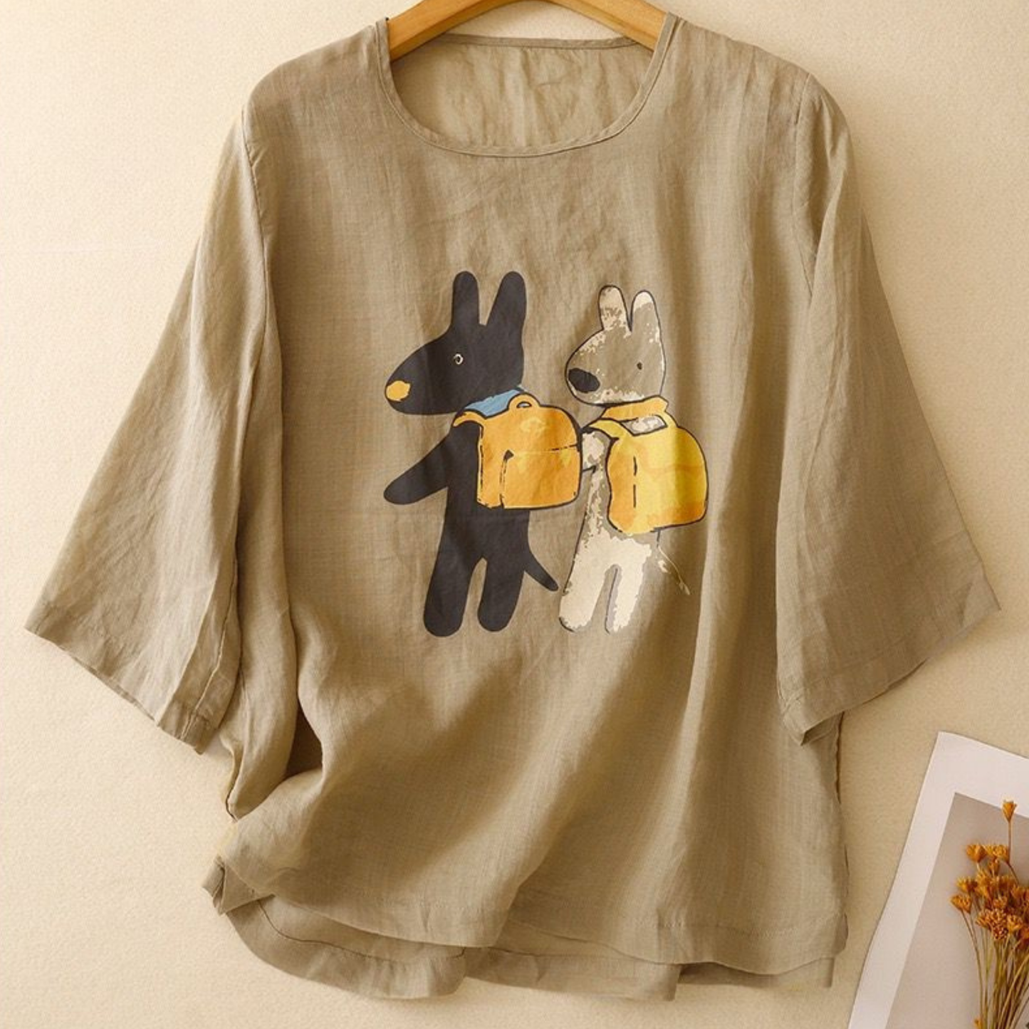 Pure Cotton Printed T-Shirt Top