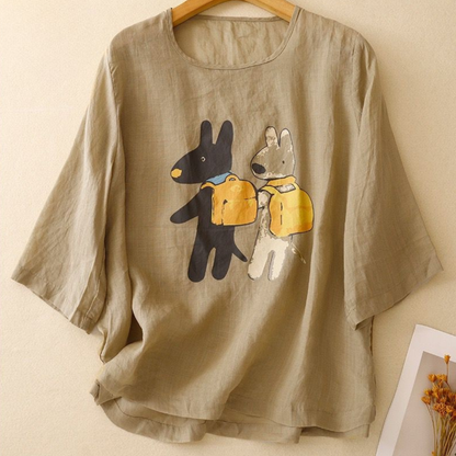 Pure Cotton Printed T-Shirt Top