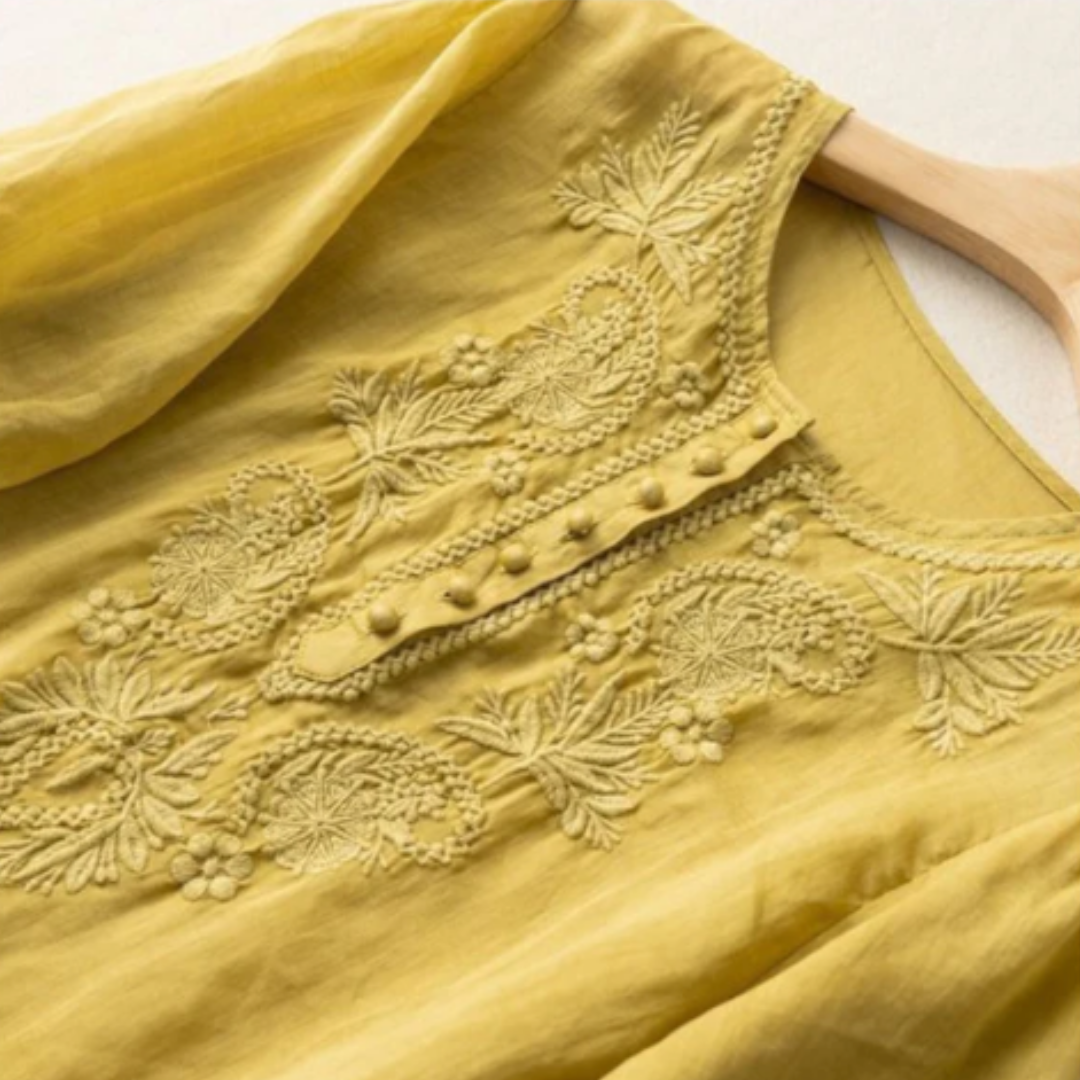 Pure Cotton Embroidered Comfortable Top