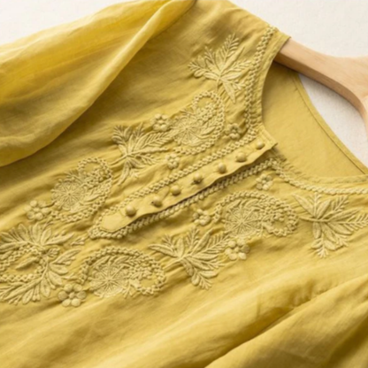 Pure Cotton Embroidered Comfortable Top