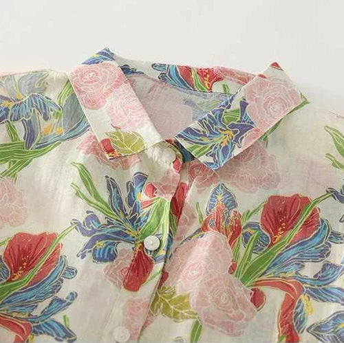 100% Pure Cotton Digital Printed Full Sleeve Casual Shirt