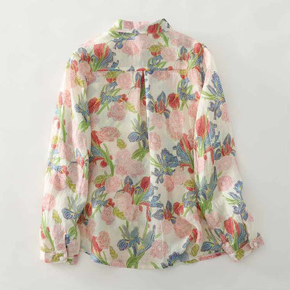 100% Pure Cotton Digital Printed Full Sleeve Casual Shirt