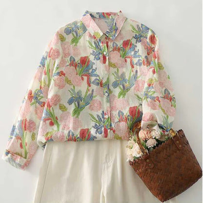 100% Pure Cotton Digital Printed Full Sleeve Casual Shirt