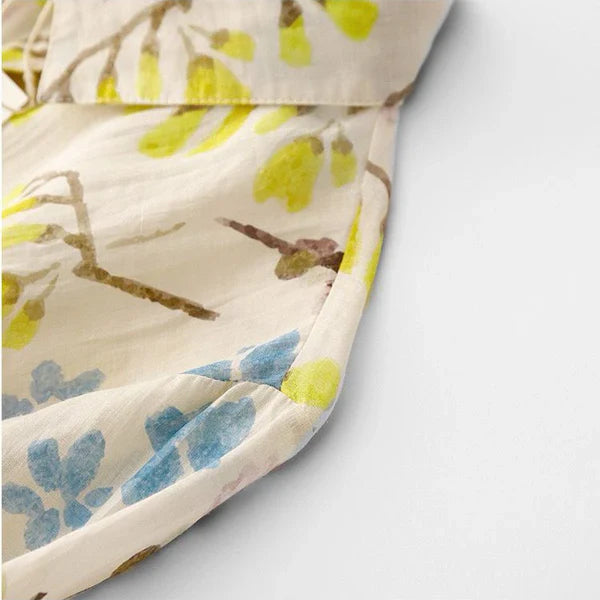 Pure 100% Cotton Leaf Print  Shirt Lightweight & Stylish