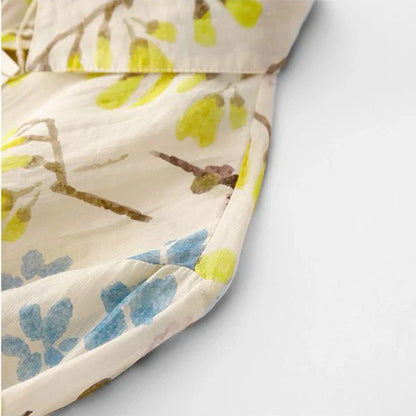 Pure 100% Cotton Leaf Print  Shirt Lightweight & Stylish