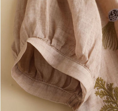 Pure Cotton Embroidered Oversize Comfort Shirt